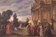 Anselm Feuerbach The Garden of Ariosto (mk09) oil painting